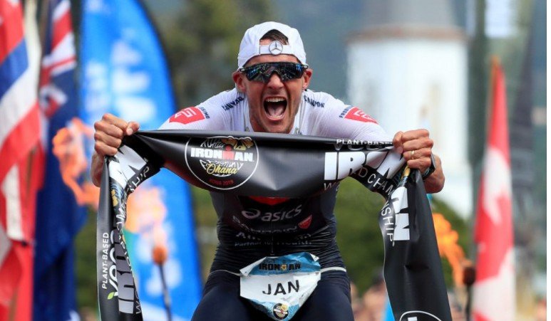 Jan Frodeno winning in Kona