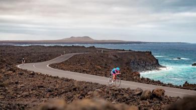 Cycling segment of the IRONMAN Lanzarote