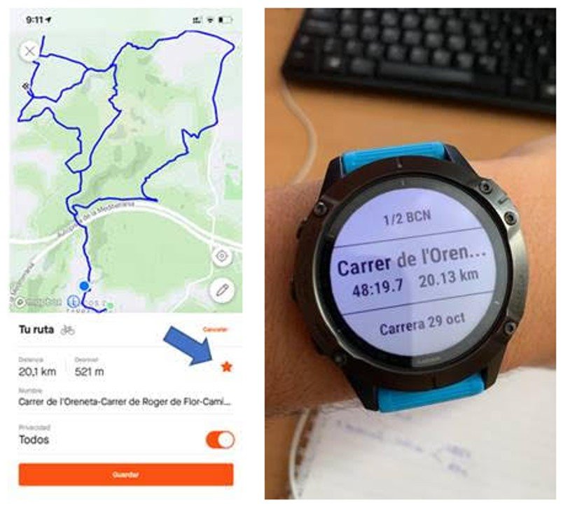 Itinéraire avec le Garmin Forerunner 745