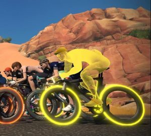 Virtual cyclist skin