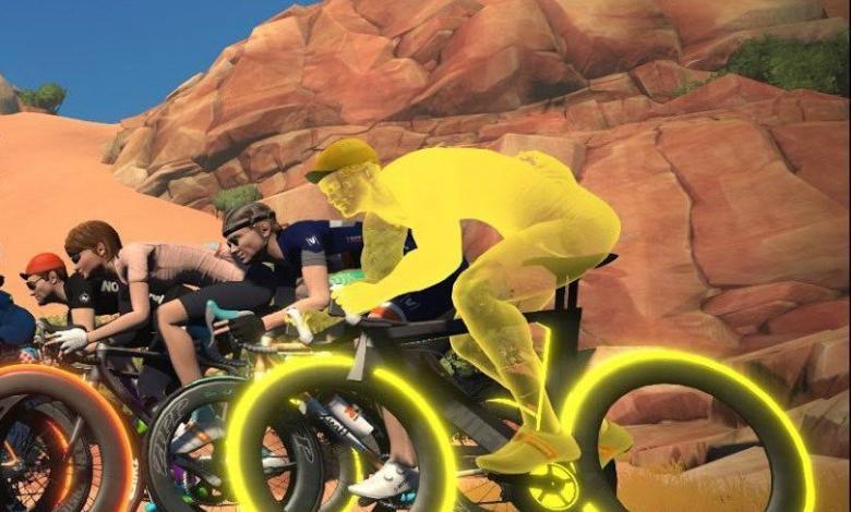 Virtual cyclist skin