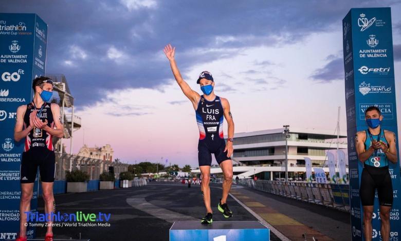 Podium with mask at the Valencia World Cup