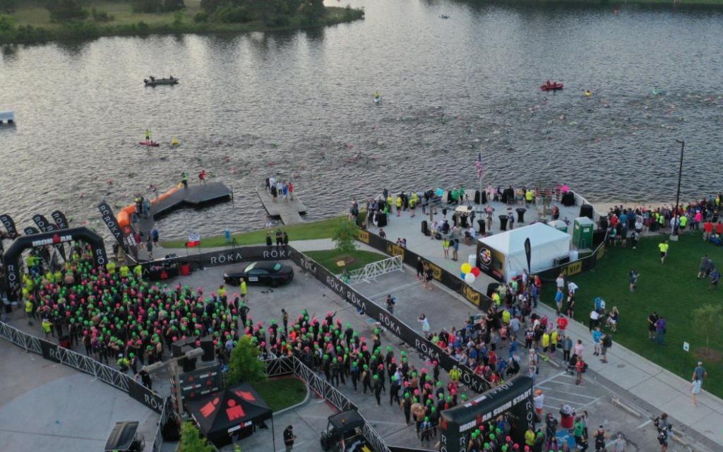 Salida de la natación del IRONMAN Texas 20219