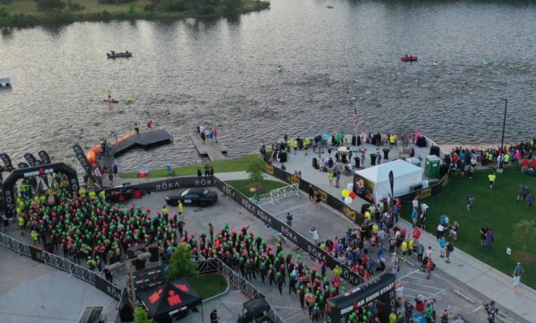 Salida de la natación del IRONMAN Texas 20219