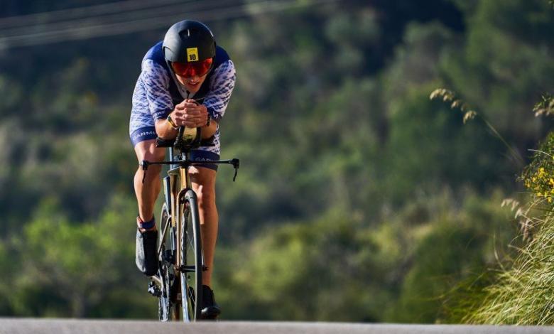 ciclista Rolling em Maiorca