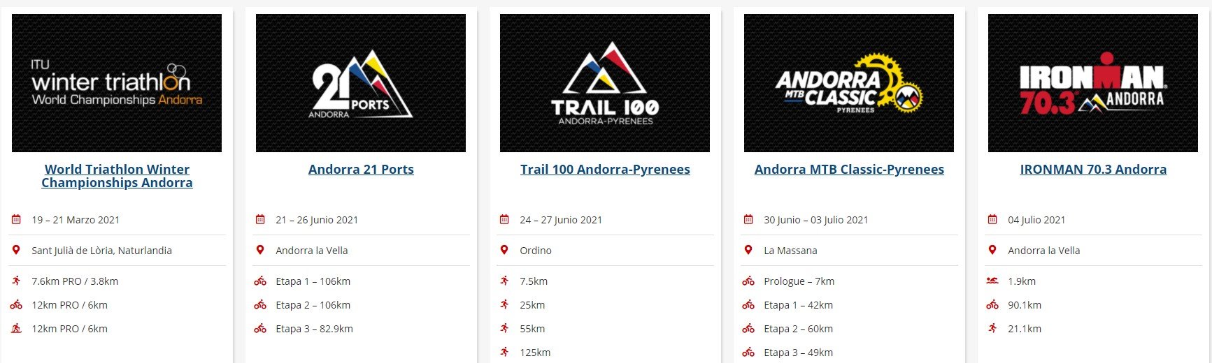 Publicadas las fechas del IRONMAN Andorra Multisport Festival - Noticias Ironman Calendario Andorra Multisport Festival