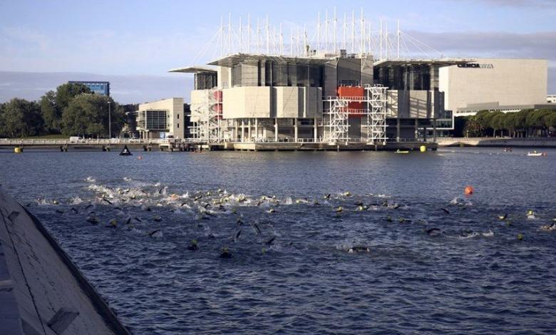 Segmento de natación del Challenge Lisboa