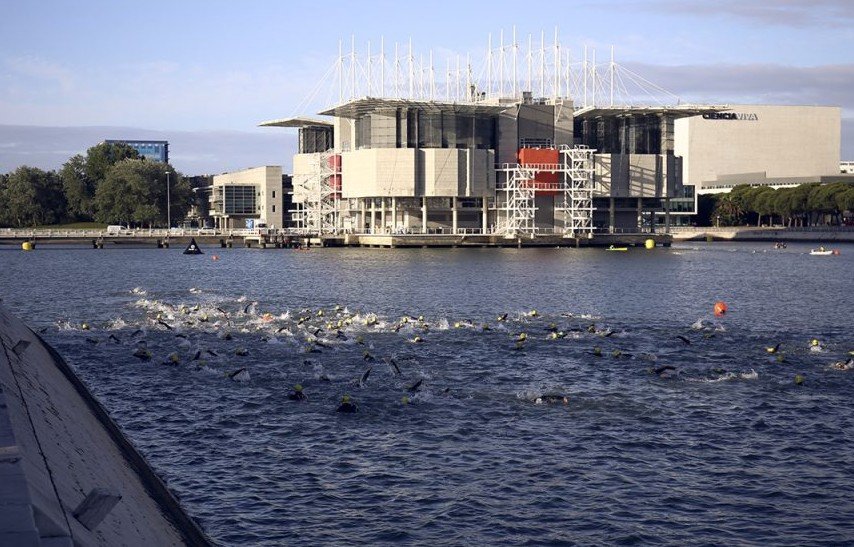 Segmento de natación del Challenge Lisboa