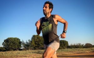 Emilio Martín entrenando