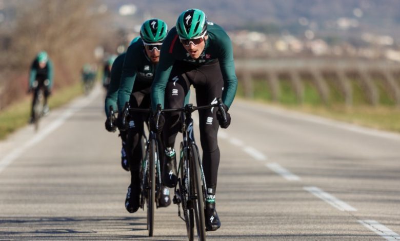 The Bora-hansgrohe team training