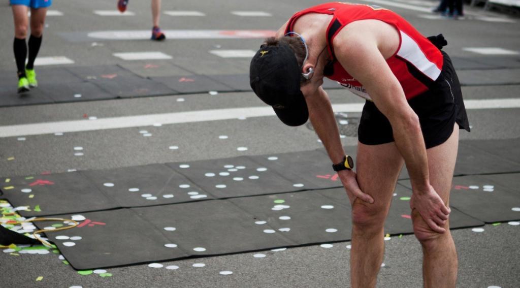 atleta con molestias en competición