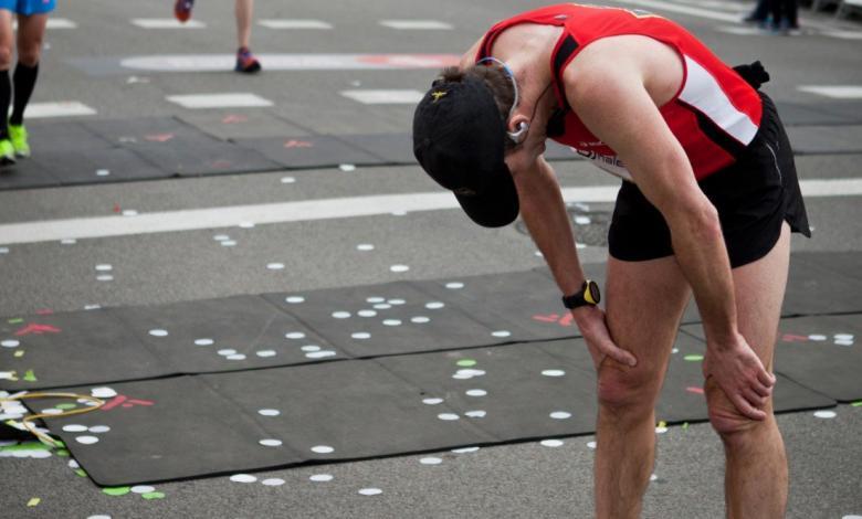 atleta con molestias en competición