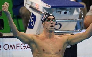 Michael Phelps en la piscina