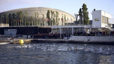 Swimming start of the Challenge Lisboa