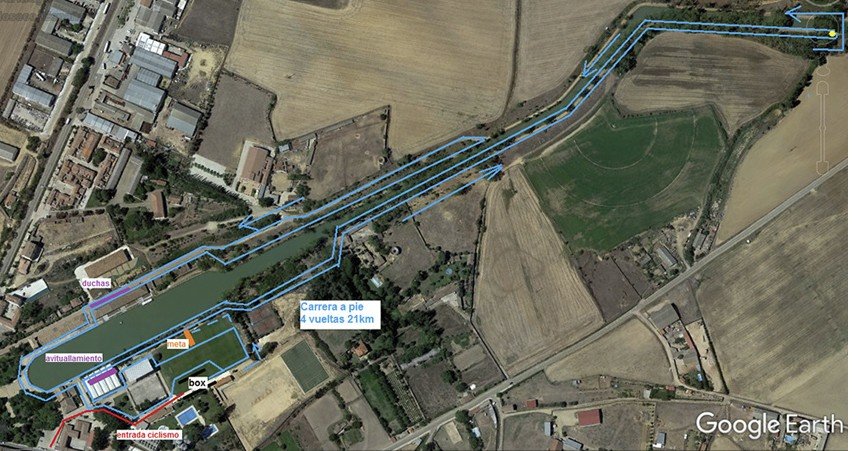 Segmento carrera a pie Triatlón Desafío Castilla y León