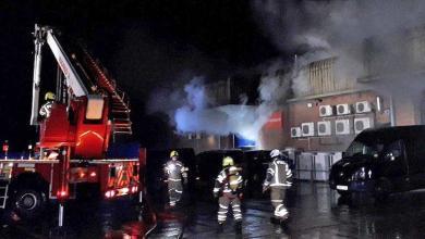 picture of Specialized headquarters fire