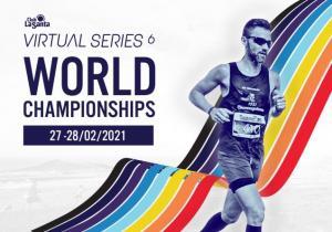 Poster Club La Santa Virtuelle Serie mit der Virtual Running Weltmeisterschaft.