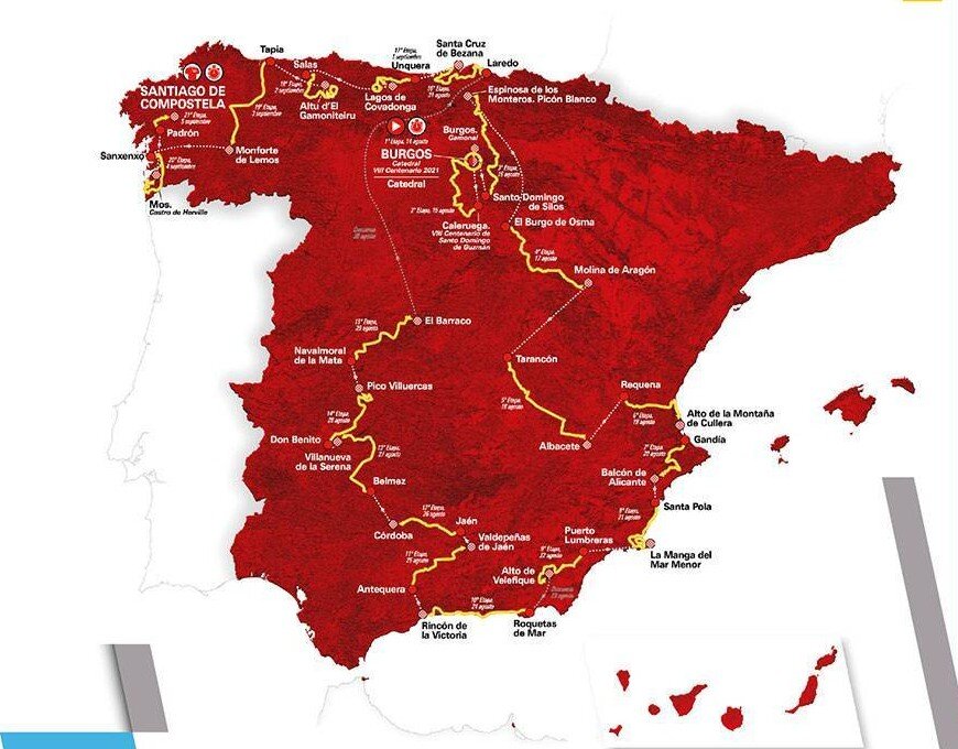 Recorrido Vuelta España 2021