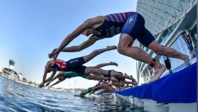 WTS Abu Dhabi swim start