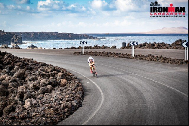 Segmento ciclistico dell'IROMAN Lanzarote