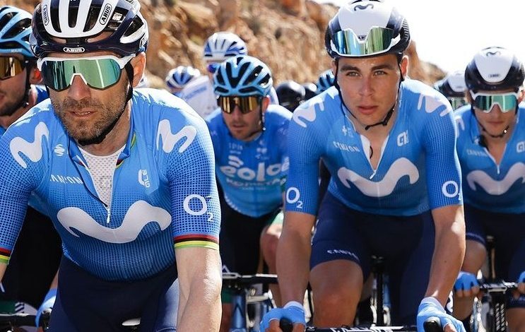 Alejandro Valverde y el Equipo Movistar