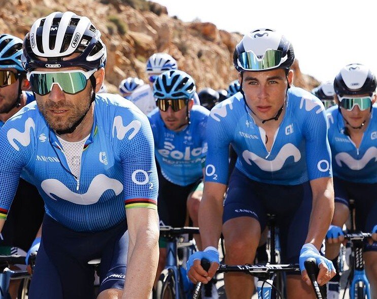 Alejandro Valverde y el Equipo Movistar