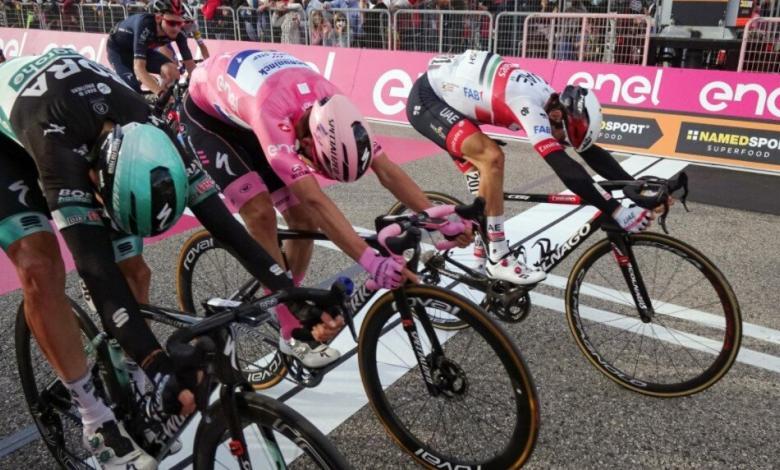 Arrival to the Sprint at the Giro d'Italia