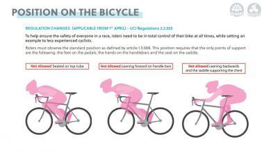 posizioni vietate dall'UCI