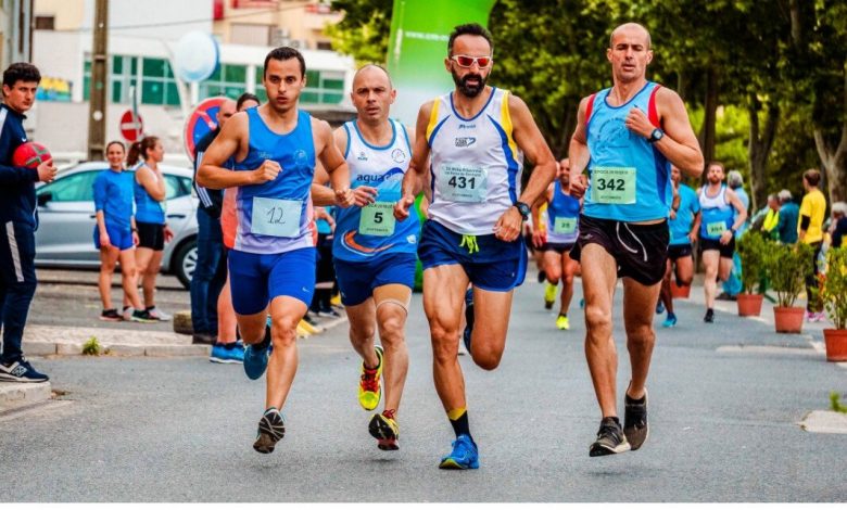 Athleten in einem Marathon