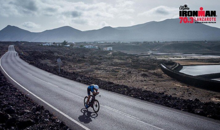 Segmento ciclista del Club La Santa IRONMAN 70.3 Lanzarote