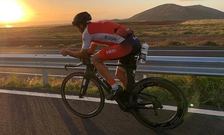 Iván Raña treinando em Lanzarote