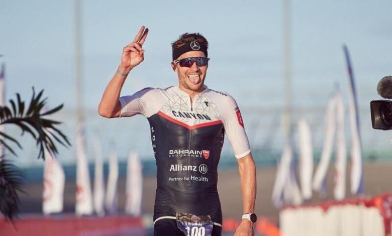 Jan Frodeno winning Challenge Miami