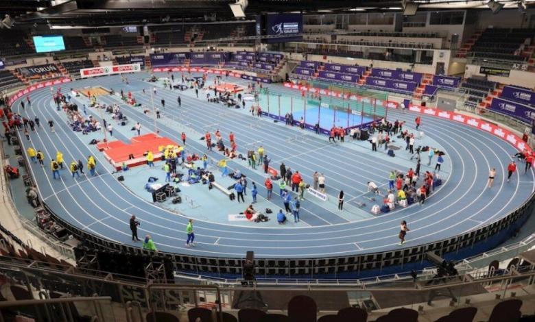 piste des Championnats d'Europe d'athlétisme à Torun