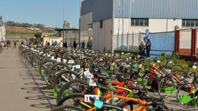 Diego Paredes Duathlon transition zone