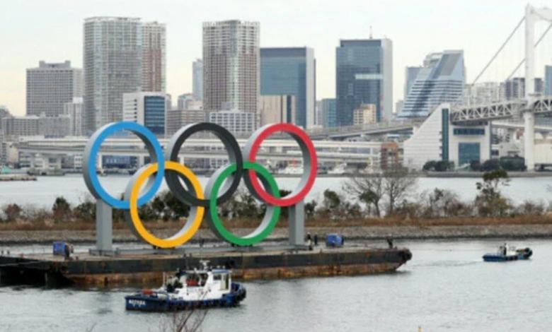 Anelli olimpici a Tokyo