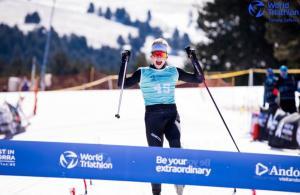 Hans Christian Tungesvik Champion du monde de triathlon d'hiver Andorre