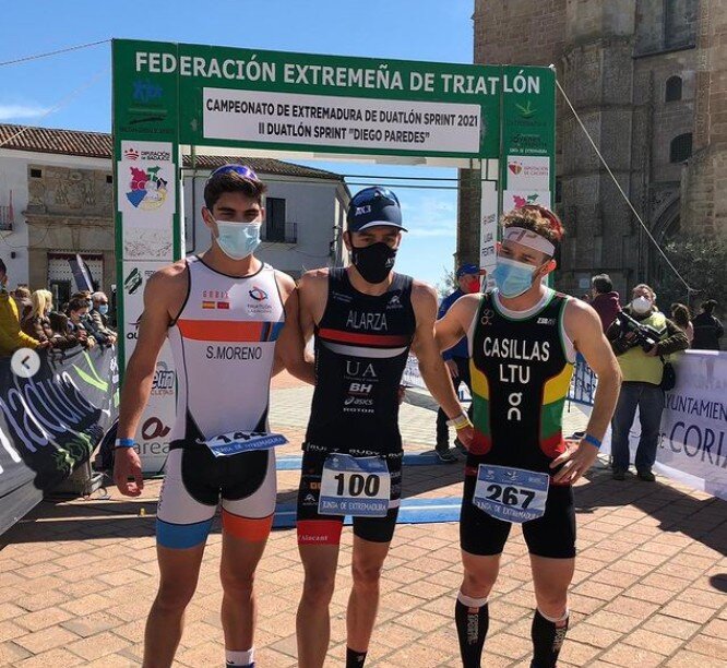 Men's podium Duathlon Diego Paredes 2021