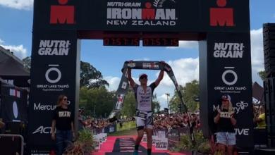 Braden Currie ganando el IRONMAN New Zealand