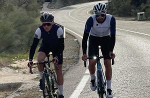 Alberto Contador en la salida a la Vuelta a Madrid