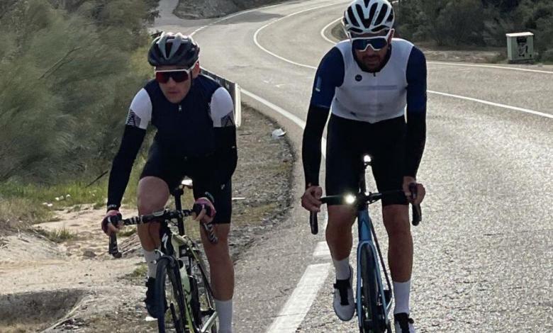 Alberto Contador en la salida a la Vuelta a Madrid