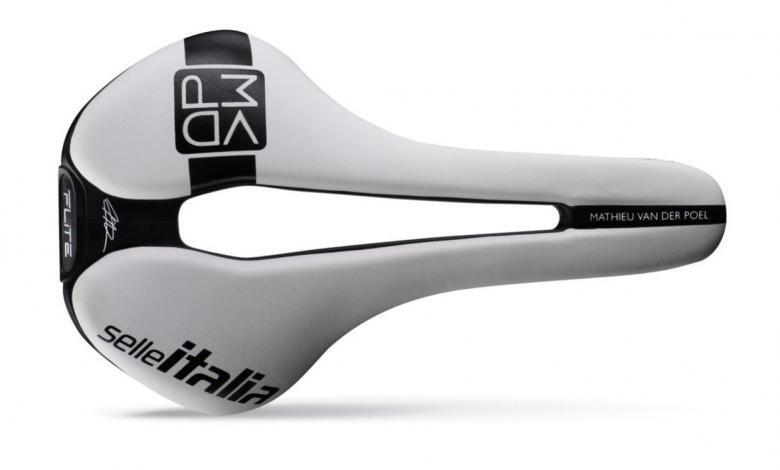 Sellle's new saddle, the FLITE BOOST KIT CARBONIO SUPEFLOW “MVDP EDITION