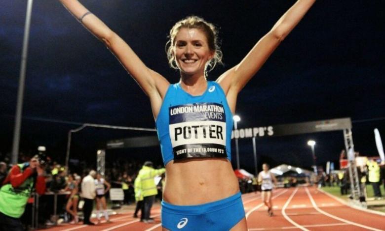 Die Triathletin Beth Potter bricht den Weltrekord in 5 km auf der Straße