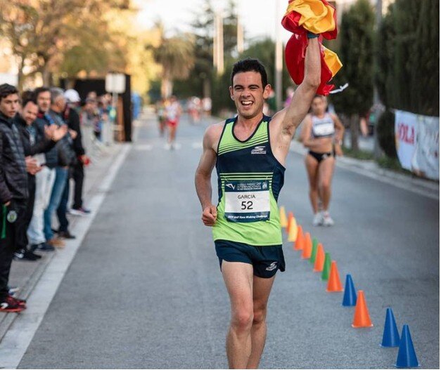 Diego García Carrera competindo em 20 de março