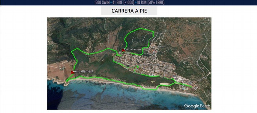 Segmento carrera a pie Triatlô Olímpic Son Bou
