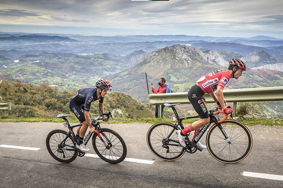 Subida al Angliru en la Vuelta a España