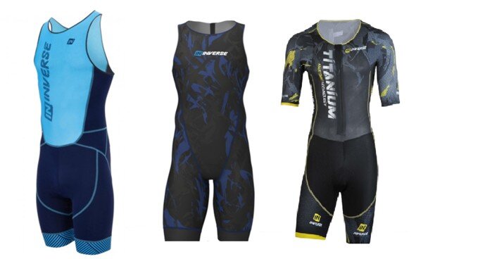 3 modelos de macacões INVERSE Triathlon