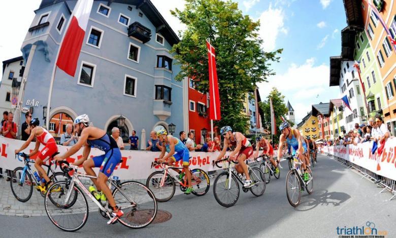 Segmento de ciclismo em Kitzbühel