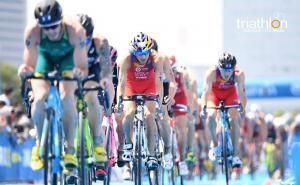 Mario Mola en el segmento ciclista de las WTS Yokohama