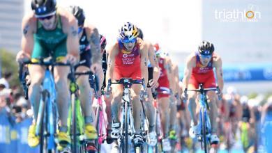 Mario Mola en el segmento ciclista de las WTS Yokohama