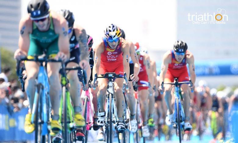 Mario Mola en el segmento ciclista de las WTS Yokohama